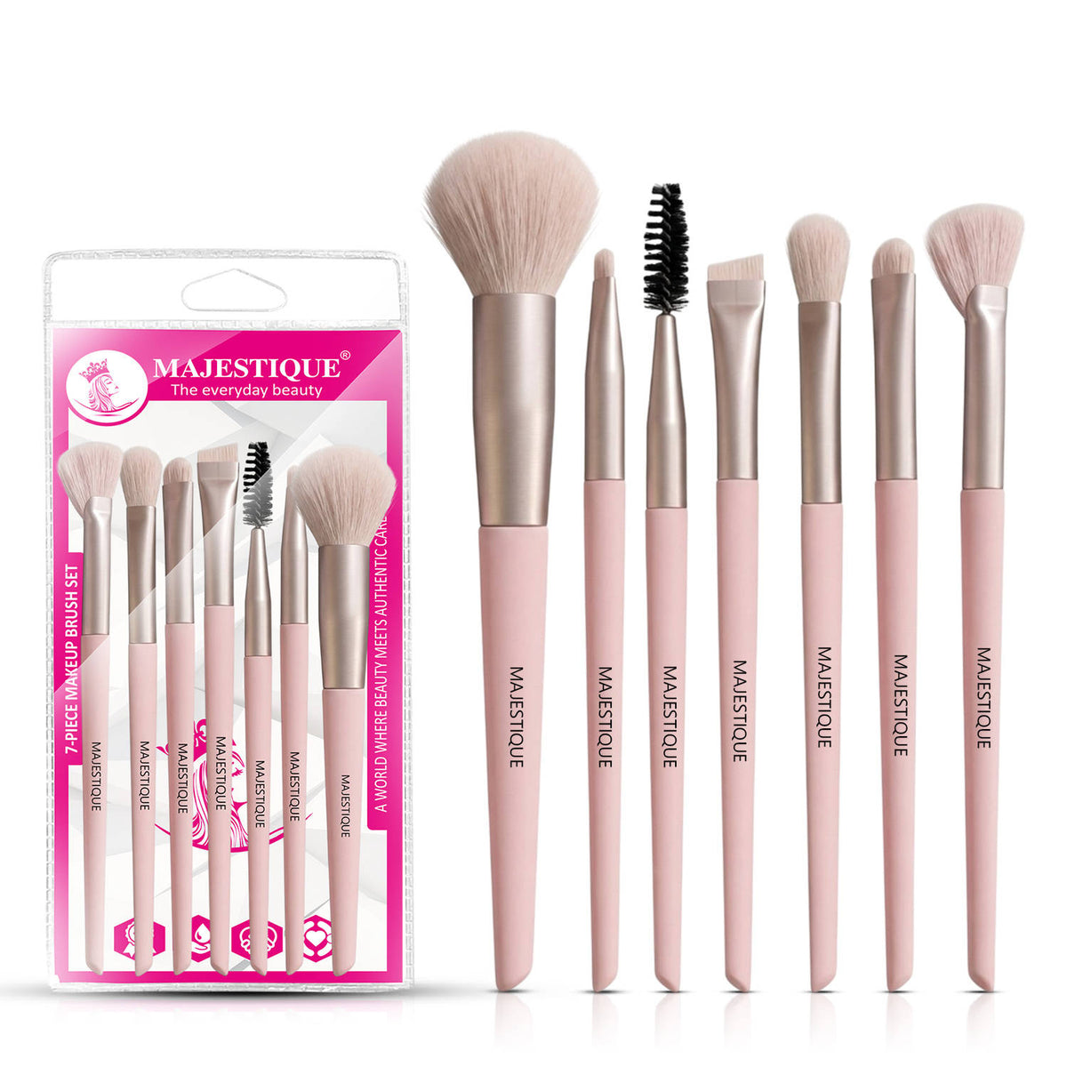 7 Pc Professional Makeup Brush Set For Face & Eye Makeup | E20 - view 1