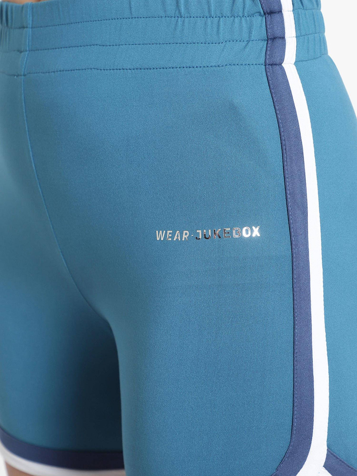 WearJukebox Curve Love Retro Teal Shorts Sporty Shorts - view 5