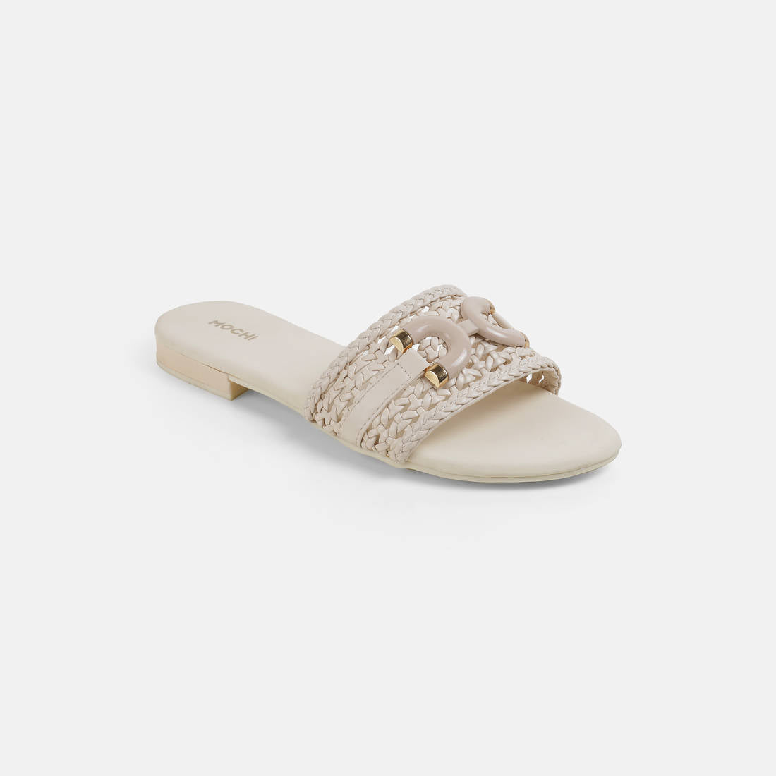 Off White Women's Synthetic Casual Flats | F61 - view 1