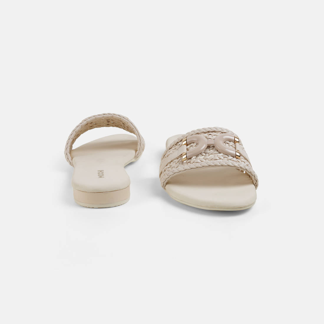 Off White Women's Synthetic Casual Flats | F61 - view 2