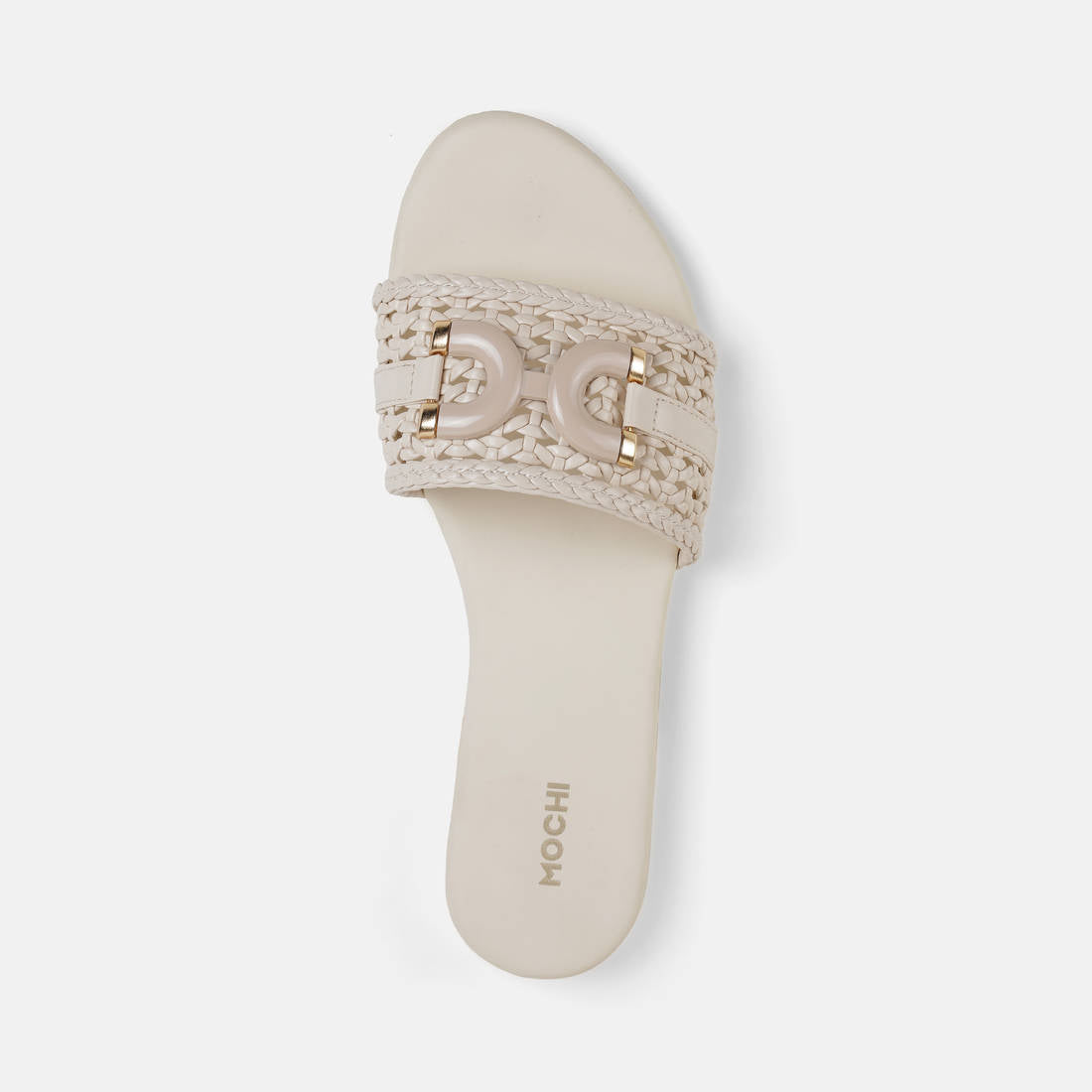 Off White Women's Synthetic Casual Flats | F61 - view 5