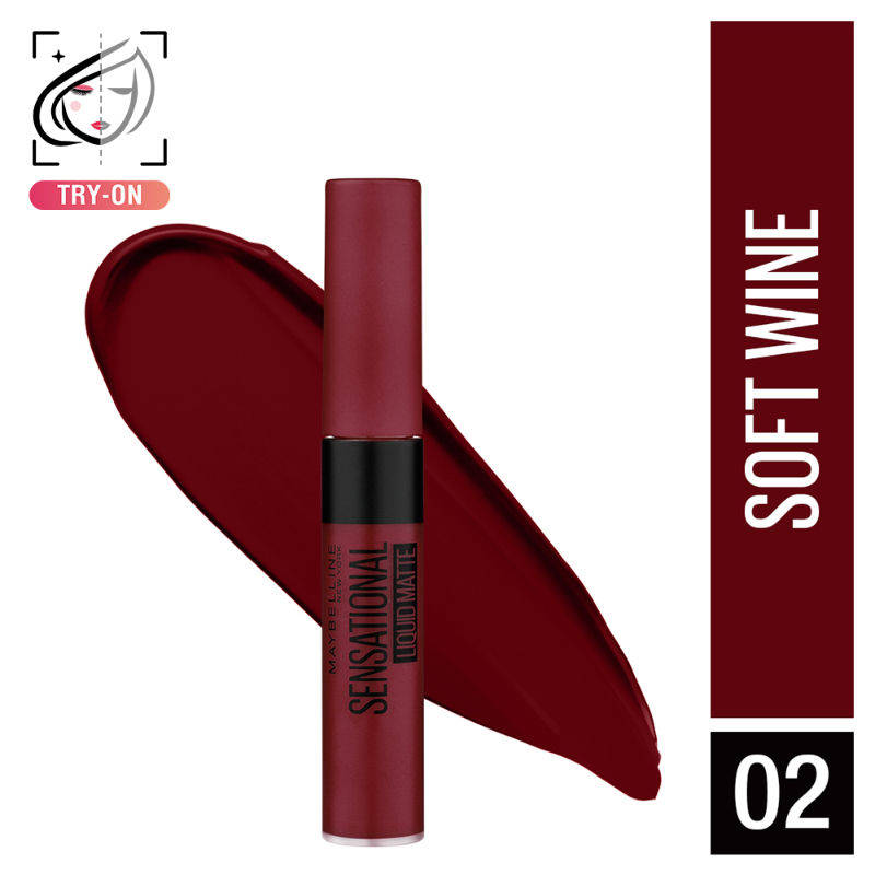 Sensational Liquid Matte Lipstick, Long-lasting - 03 Flush It Red | L12 - view 90