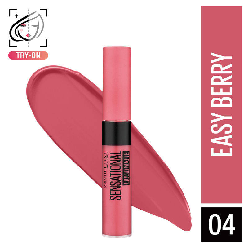 Sensational Liquid Matte Lipstick, Long-lasting - 03 Flush It Red | L12 - view 106