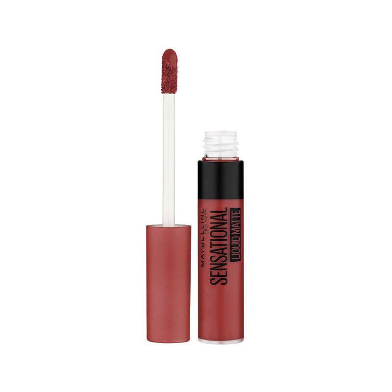 Sensational Liquid Matte Lipstick, Long-lasting - 03 Flush It Red | L12 - view 6