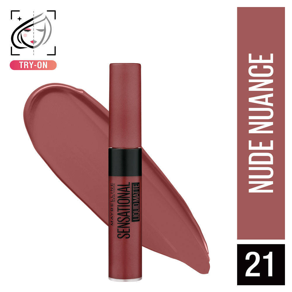 Sensational Liquid Matte Lipstick, Long-lasting - 03 Flush It Red | L12 - view 130