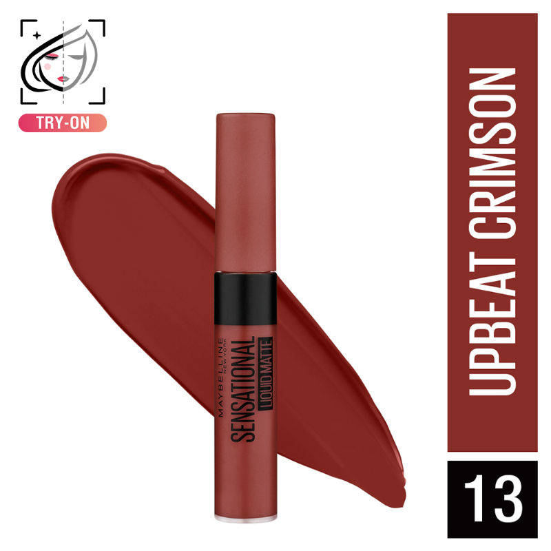 Sensational Liquid Matte Lipstick, Long-lasting - 03 Flush It Red | L12 - view 10