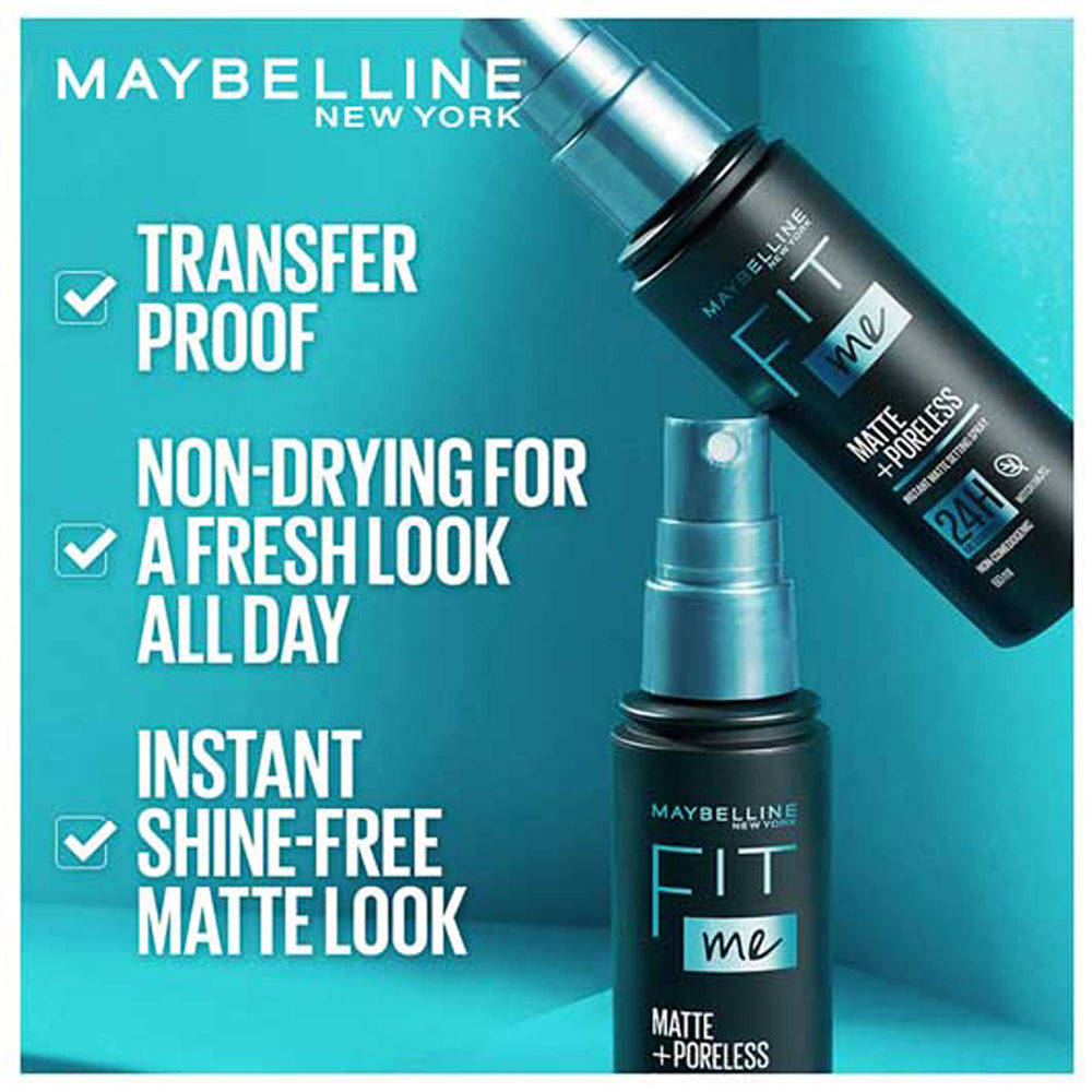 Fit Me Matte + Poreless Setting Spray Transfer-proof 24HR Oil-control Formula | F14 - view 5