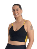 Epic Pop Medium Coverage Lightly Padded V Neck Sport Bra for Women | sb09 - view 1
