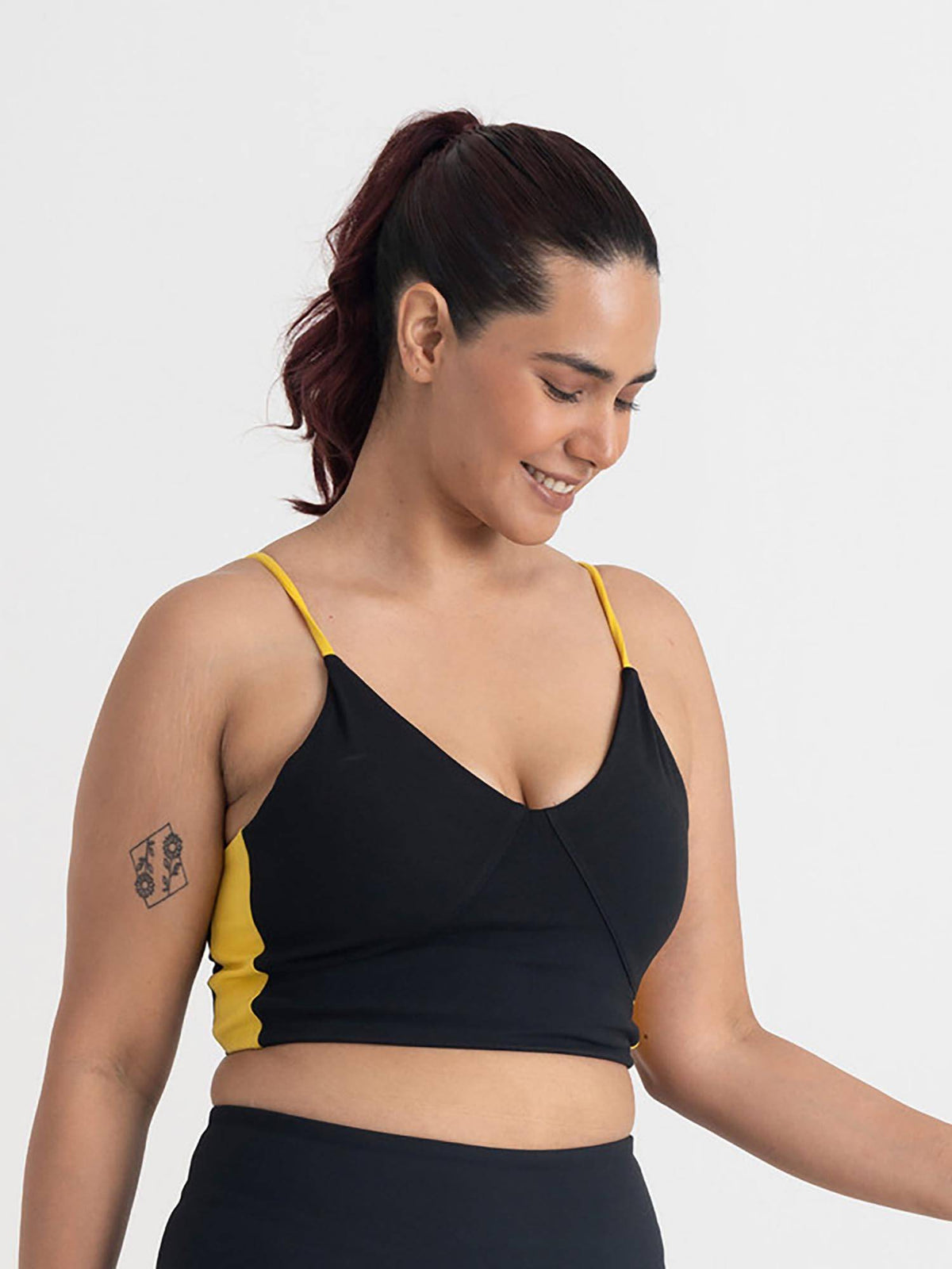 Epic Pop Medium Coverage Lightly Padded V Neck Sport Bra for Women | sb09 - view 4