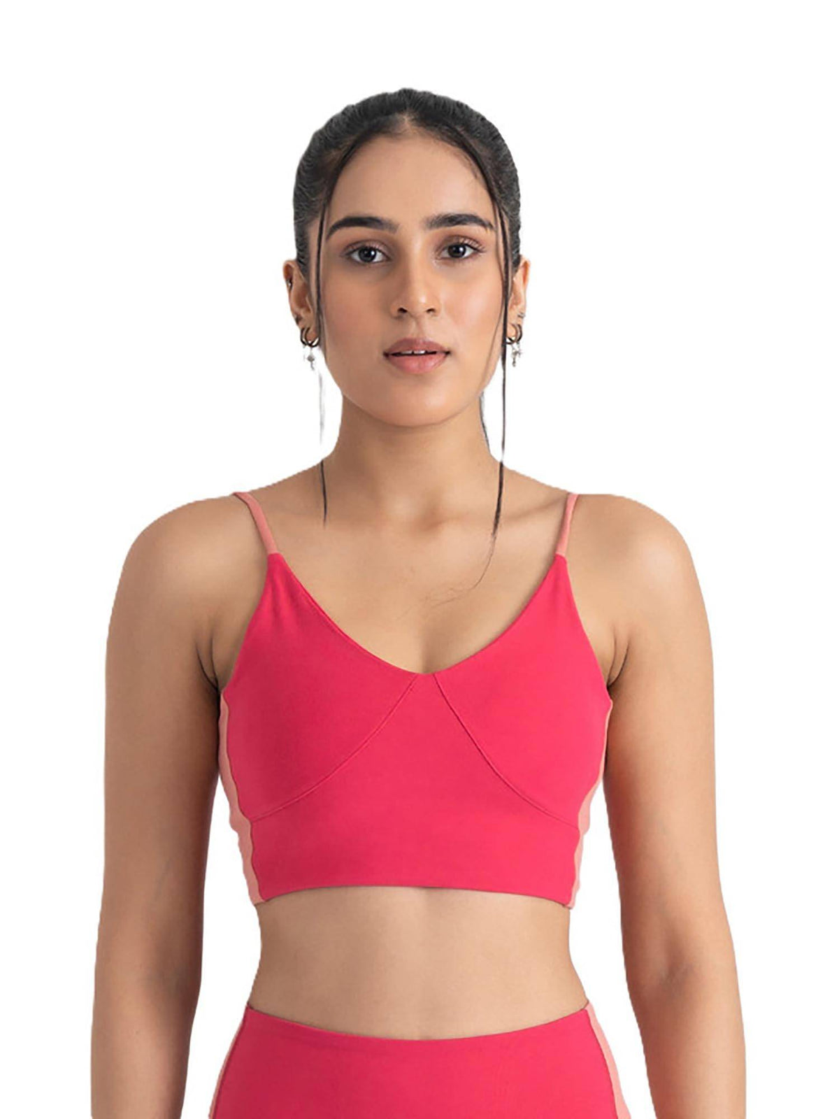 Epic Pop Medium Coverage Lightly Padded V Neck Sport Bra for Women | sb09 - view 13