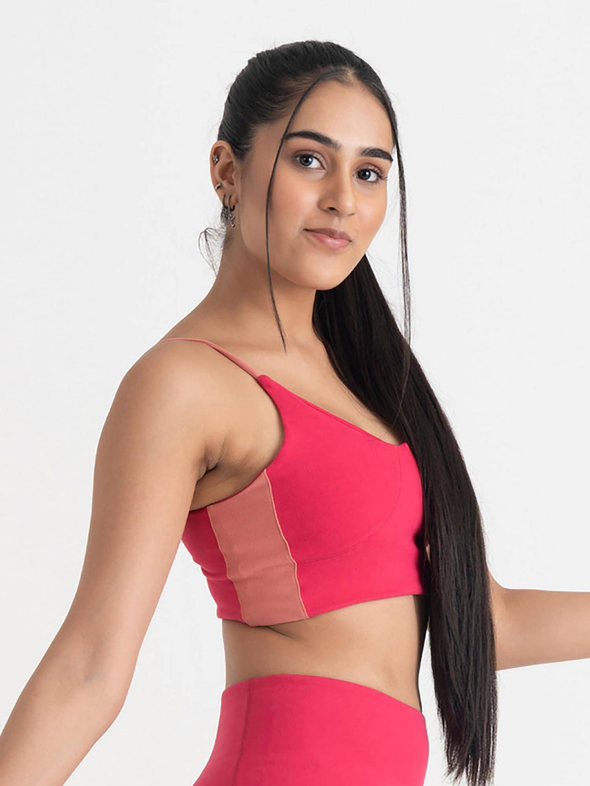Epic Pop Medium Coverage Lightly Padded V Neck Sport Bra for Women | sb09 - view 15