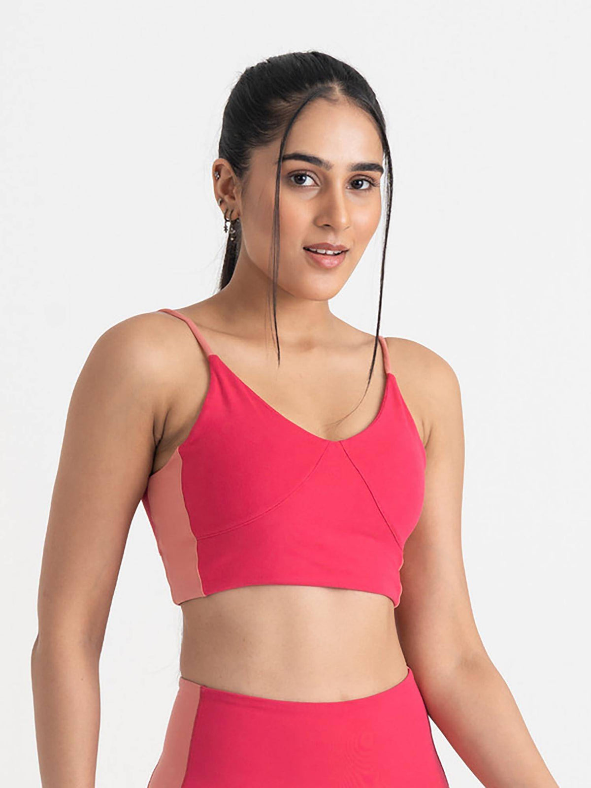 Epic Pop Medium Coverage Lightly Padded V Neck Sport Bra for Women | sb09 - view 16