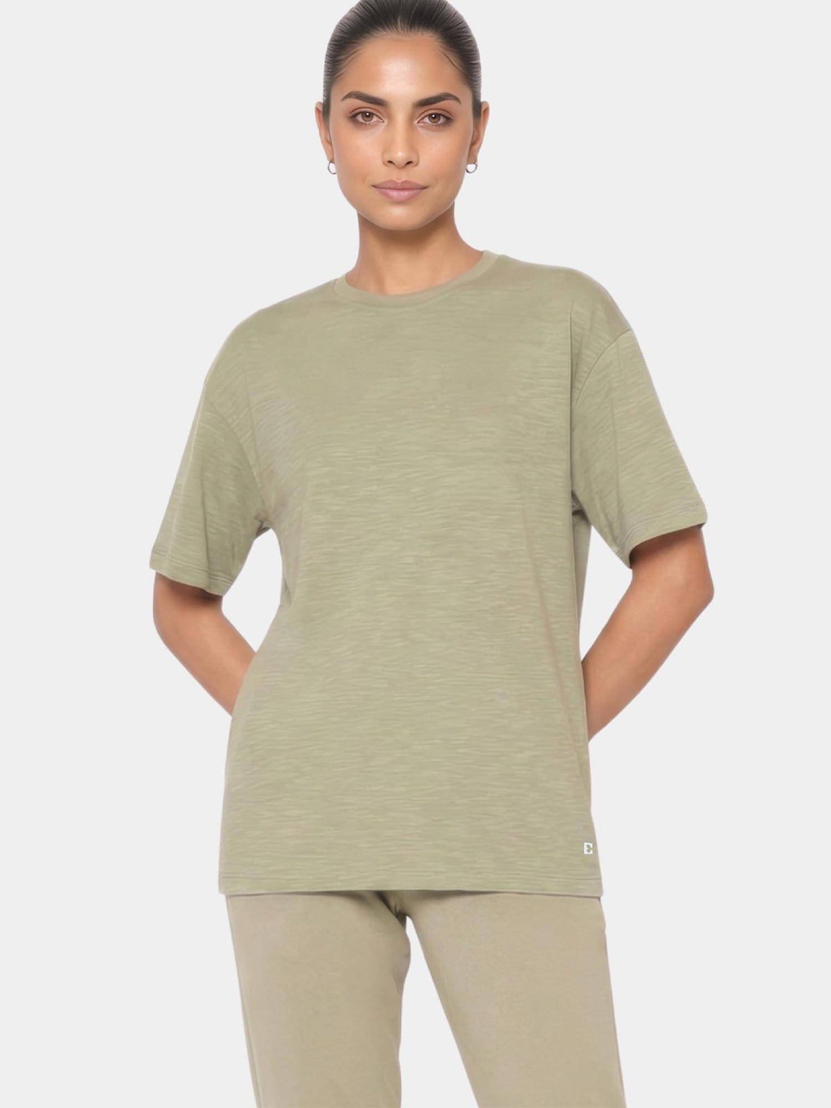 Oversized Drop Shoulder Purple T-Shirt | TT89 - view 7