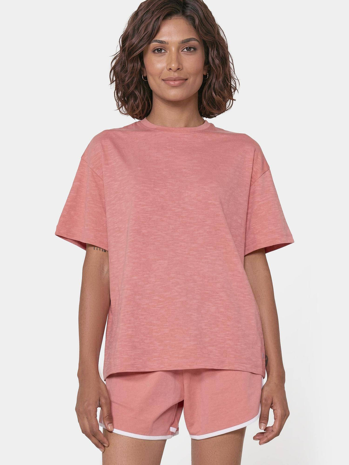 Oversized Drop Shoulder Purple T-Shirt | TT89 - view 13