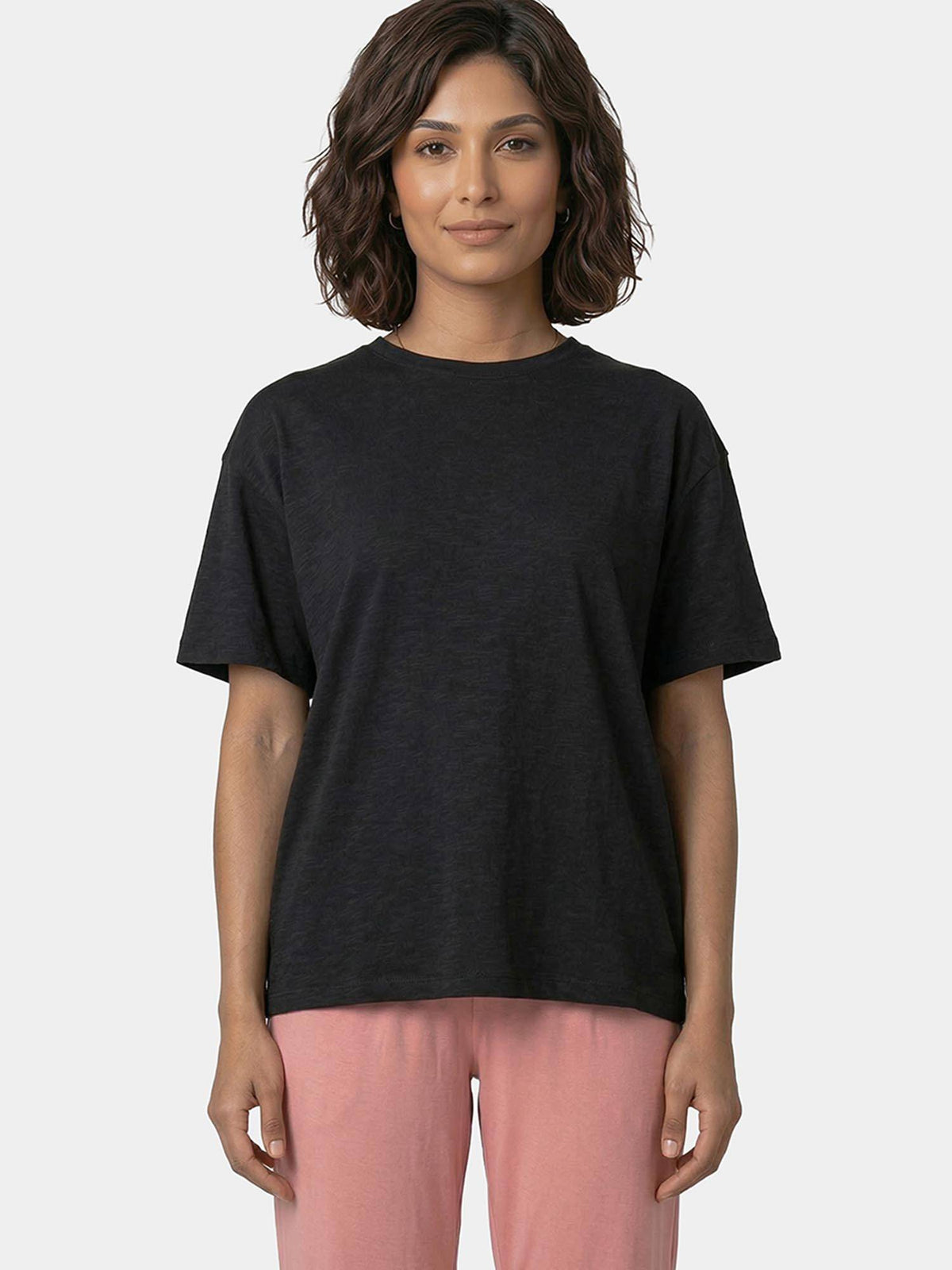Oversized Drop Shoulder Purple T-Shirt | TT89 - view 19
