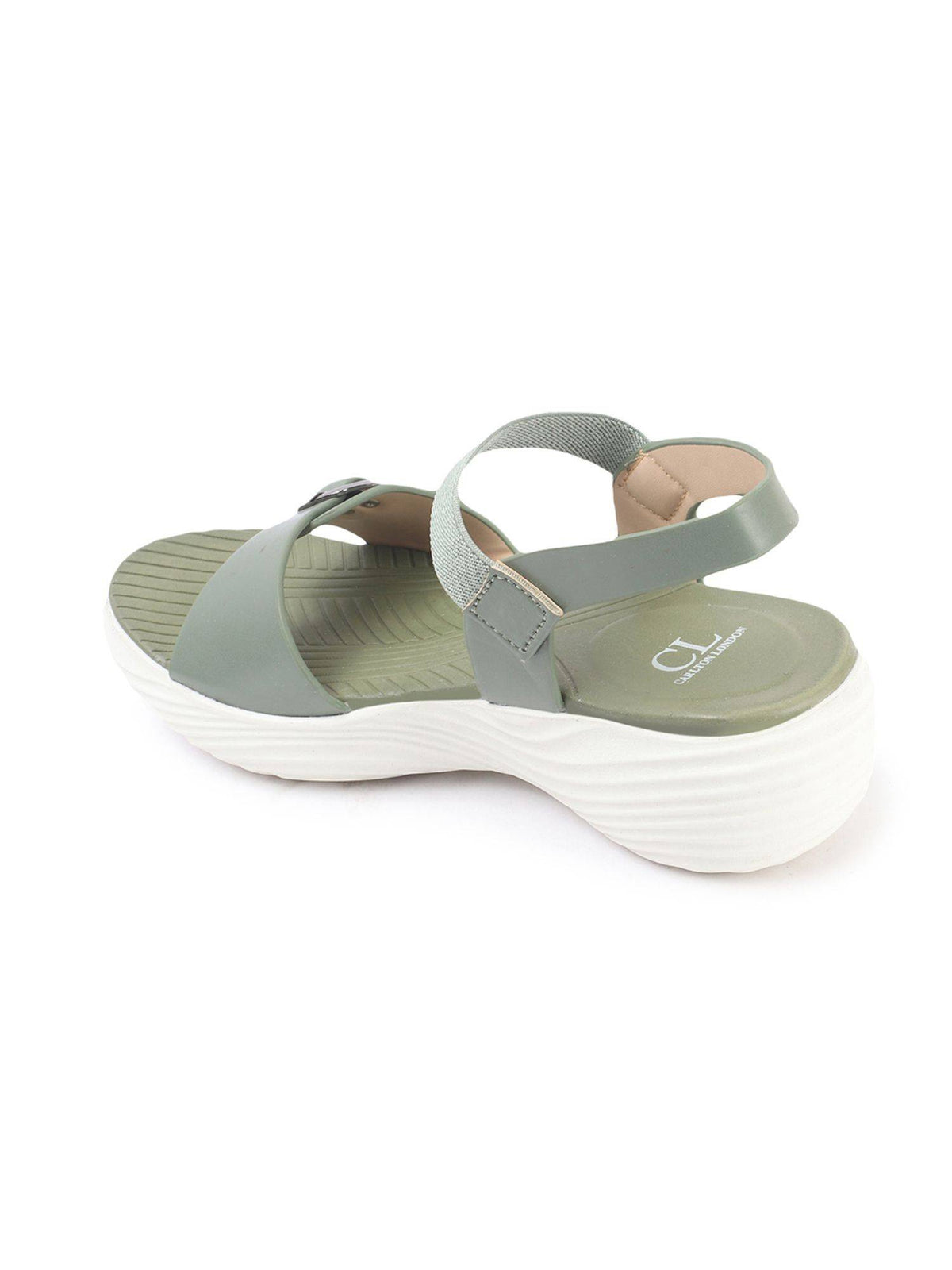Casual Comfort Women's Olive Sandals | SD89 - view 5