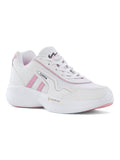 Women Hall White & Pink Sneakers | SN09 - view 1