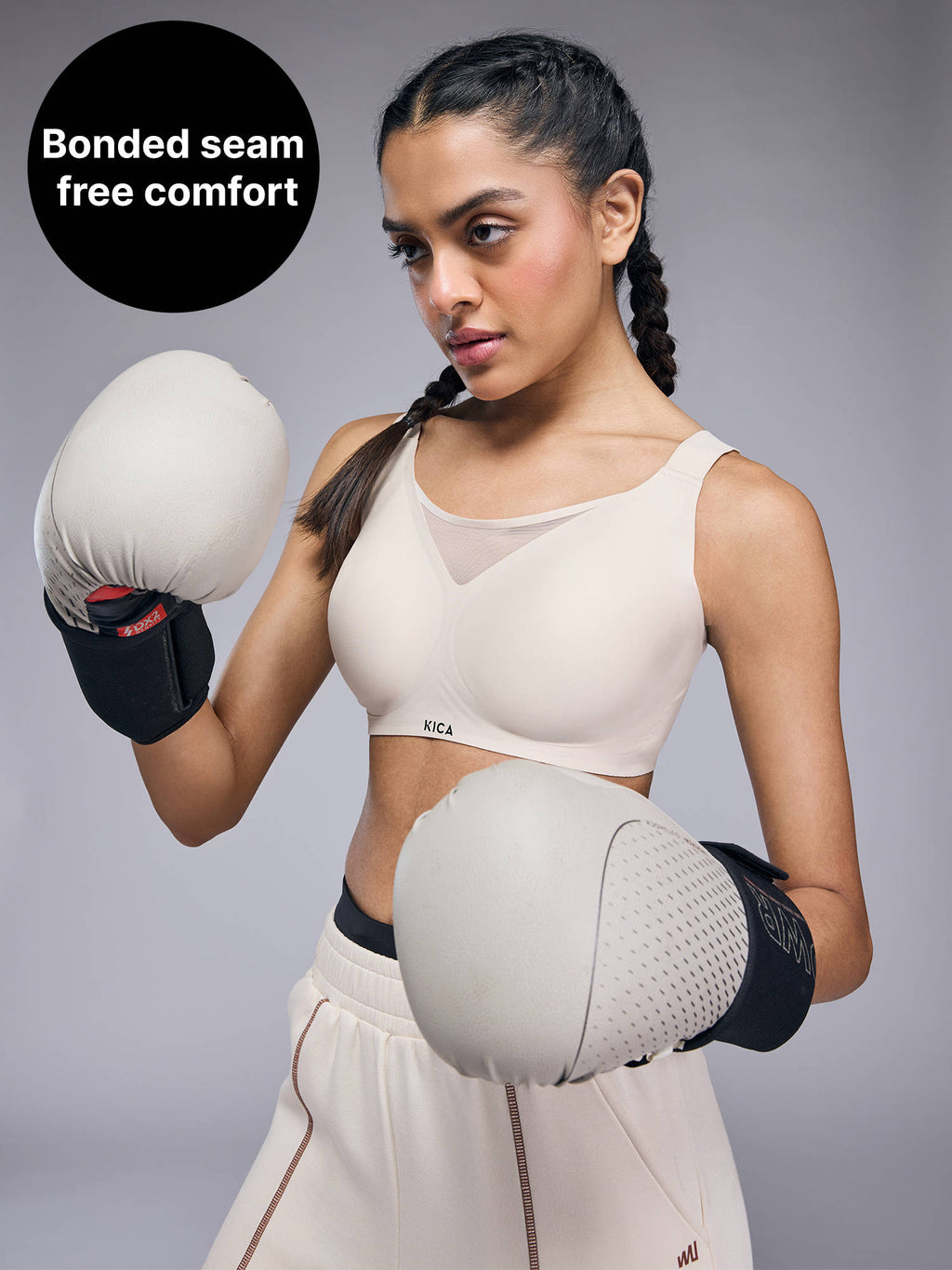 High Impact PowerBond Sports Bra KIC109 Grey | sb09 - view 16