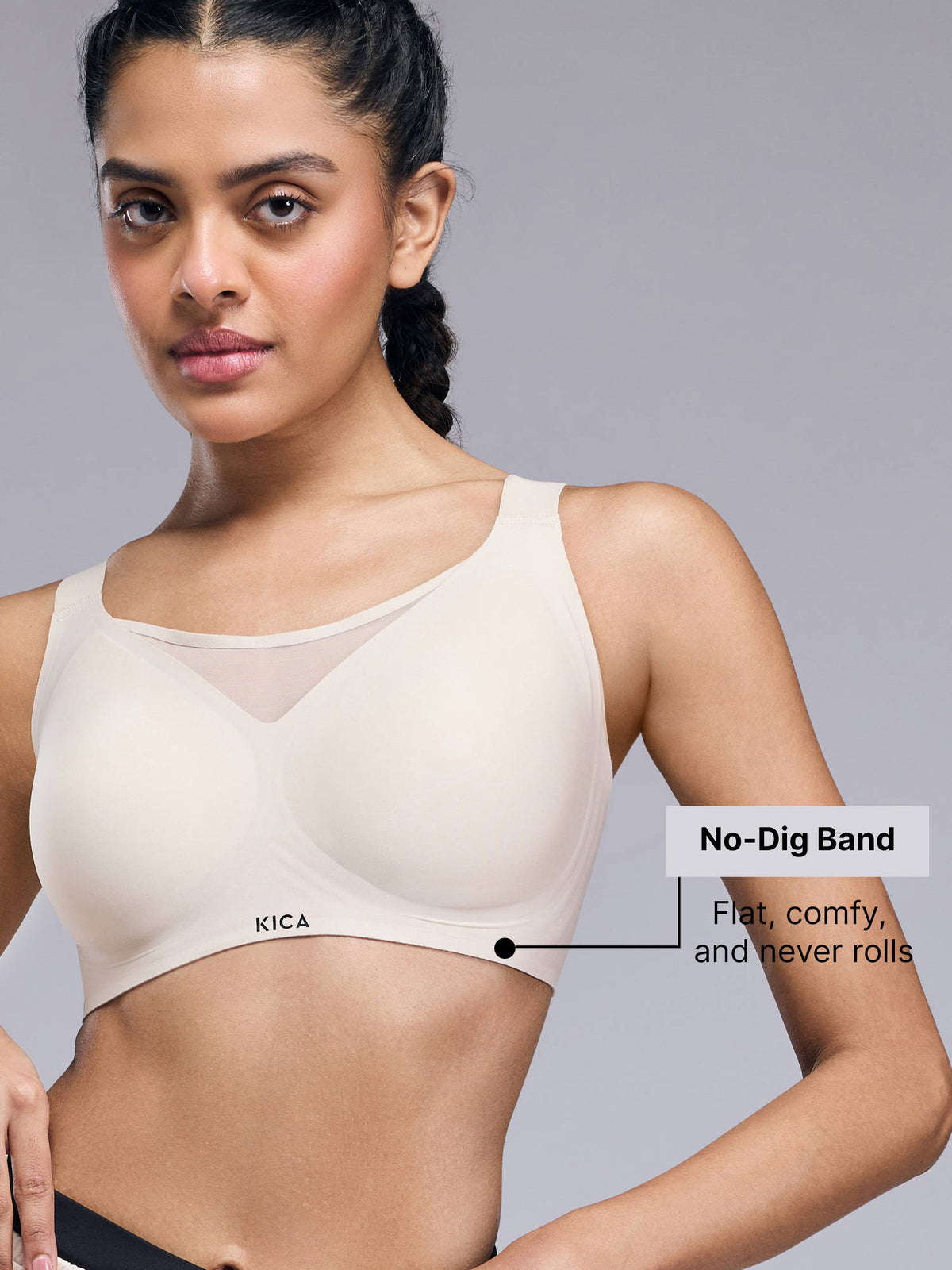 High Impact PowerBond Sports Bra KIC109 Grey | sb09 - view 17