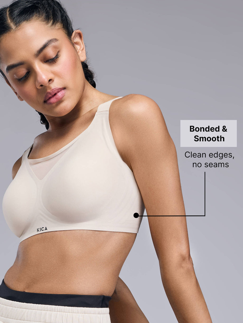 High Impact PowerBond Sports Bra KIC109 Grey | sb09 - view 19
