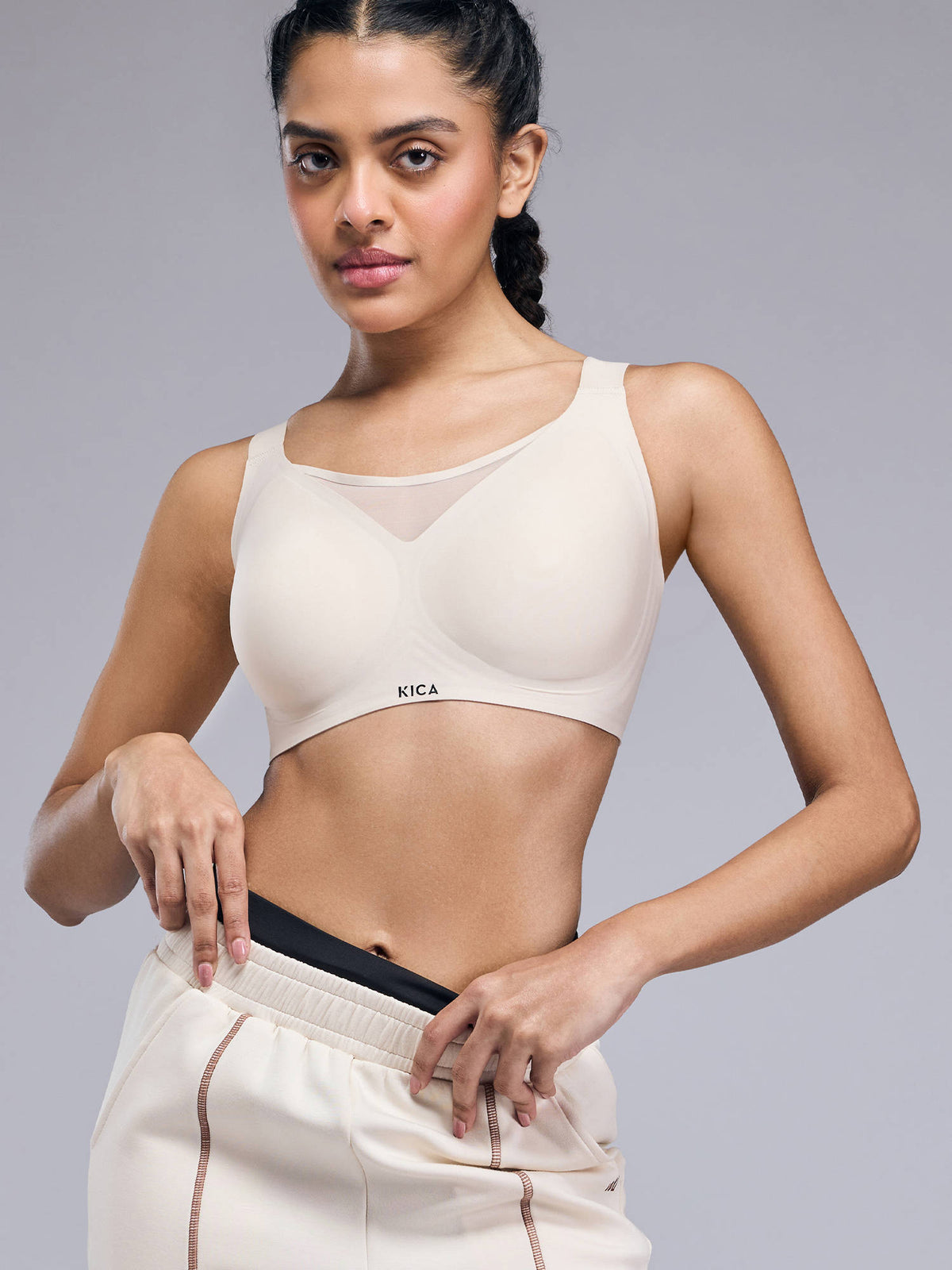 High Impact PowerBond Sports Bra KIC109 Grey | sb09 - view 21