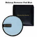 Reusable Makeup Remover Pad Microfiber Dual Sided Rounds Free Leatherite Pouch - Blue | C83 - view 1