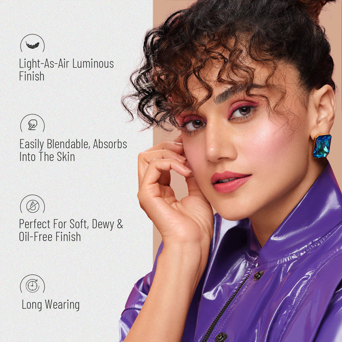 Drop and Glow Liquid Highlighter , Shimmer Shine , Dewy Finish | F14 - view 4