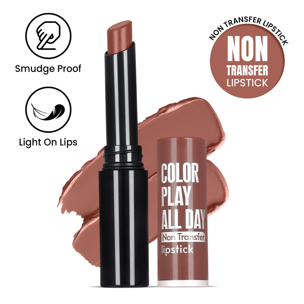 Play All Day Non Transfer Lipstick | L12 - view 31