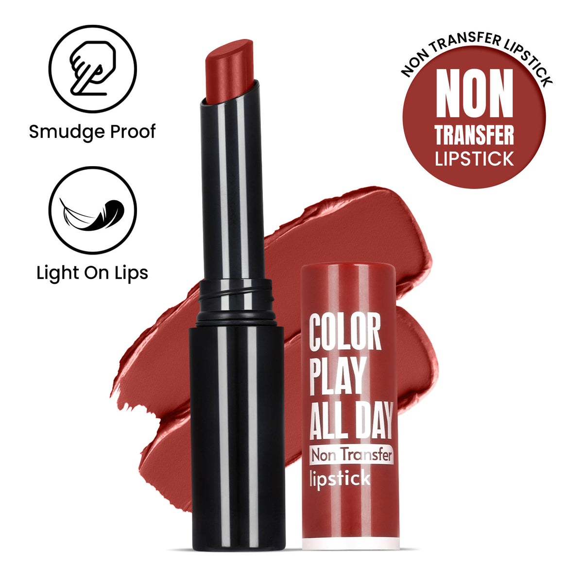 Play All Day Non Transfer Lipstick | L12 - view 73