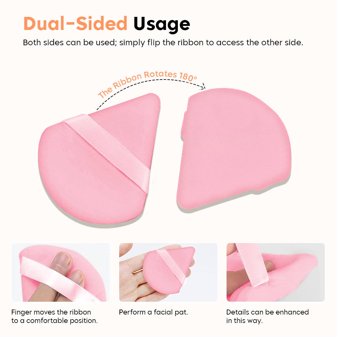 Triangle Makeup Puff Pack Of 2 - Pink | T32 - view 5