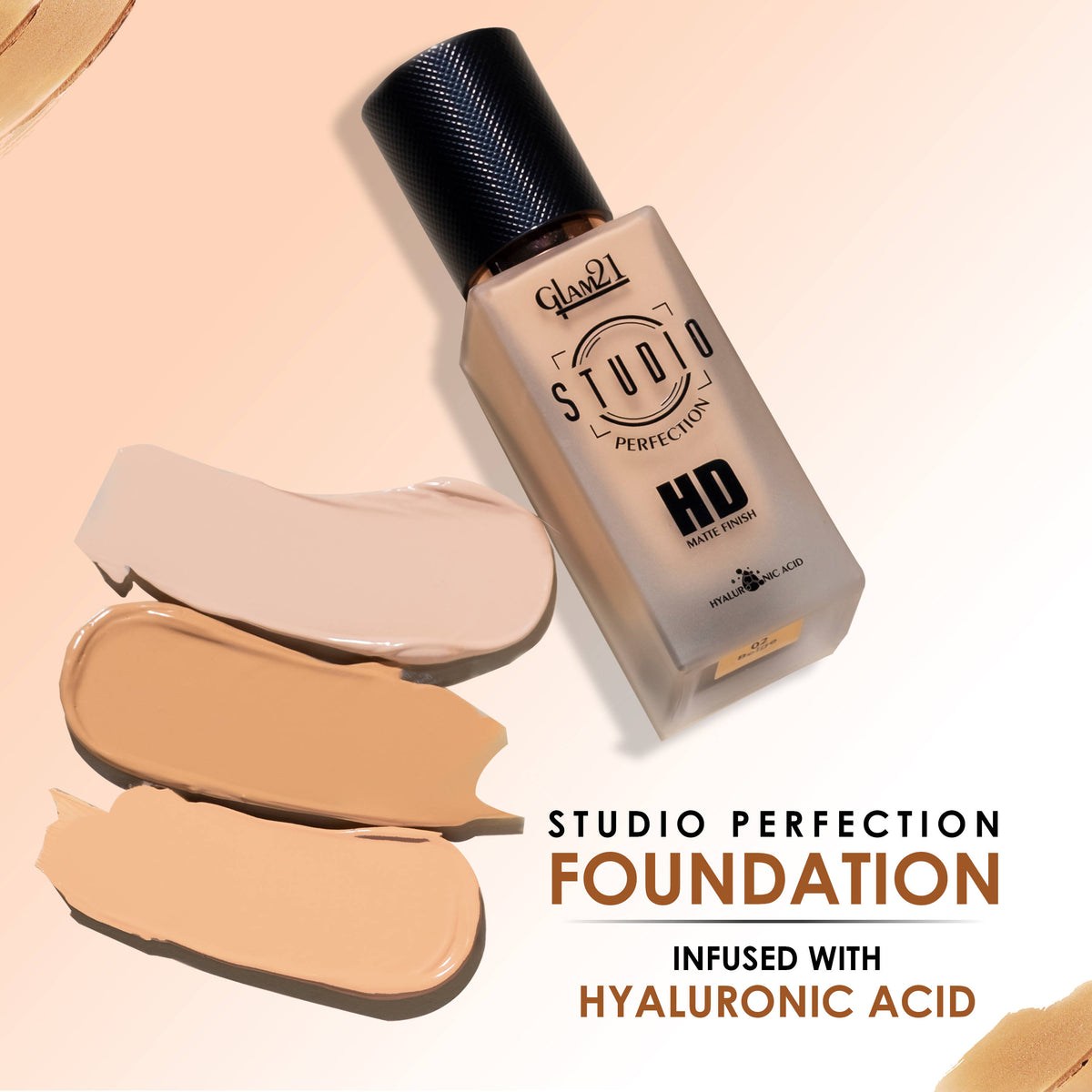 Studio Perfection HD Matte Long Stay Water Proof Foundation | F14 - view 3