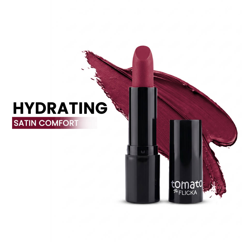 Tomato Bullet Lipstick Long Lasting Lightweight Intense Pigment Rich Matte Finish | L12 - view 45