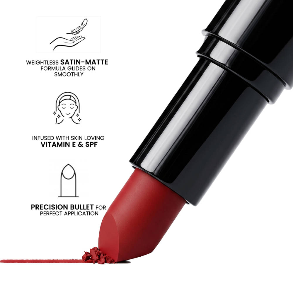 Tomato Bullet Lipstick Long Lasting Lightweight Intense Pigment Rich Matte Finish | L12 - view 5