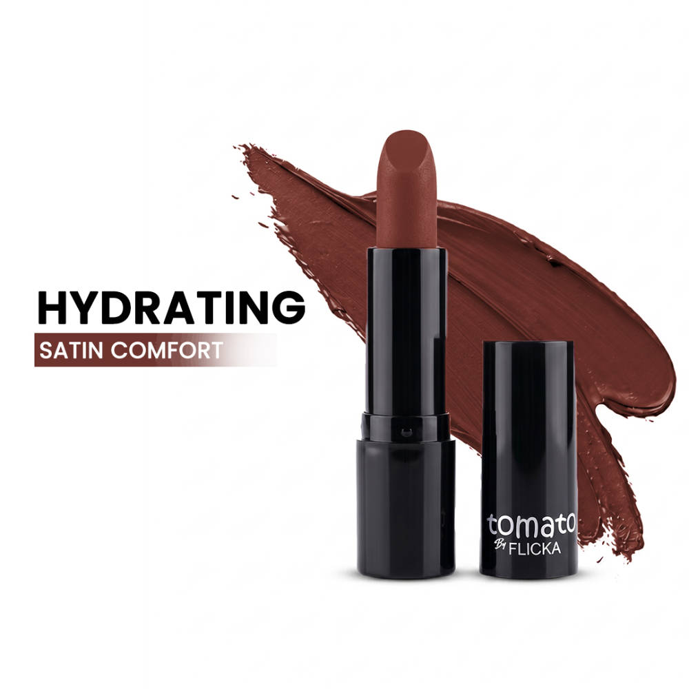 Tomato Bullet Lipstick Long Lasting Lightweight Intense Pigment Rich Matte Finish | L12 - view 100