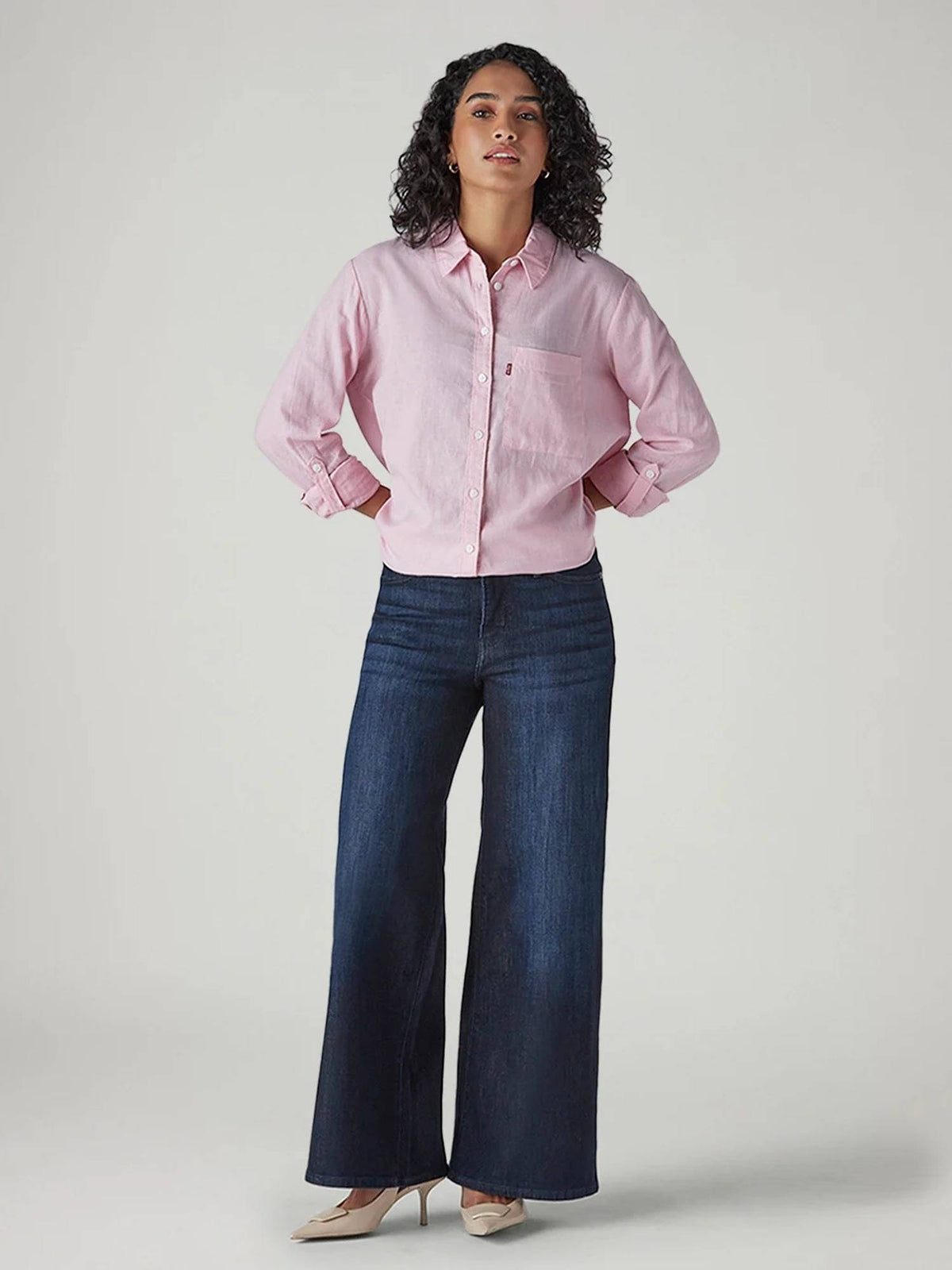 Women Blue Solid/Plain Cotton Blend Jeans | ST23 - view 5