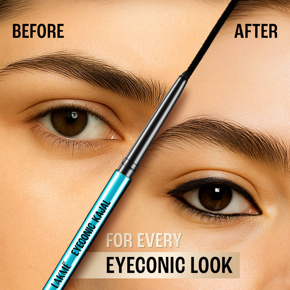 9 to 5 Eyeconic Kajal, Waterproof, Smudgeproof, lasts 24 Hrs, Sparkling Black | E20 - view 2