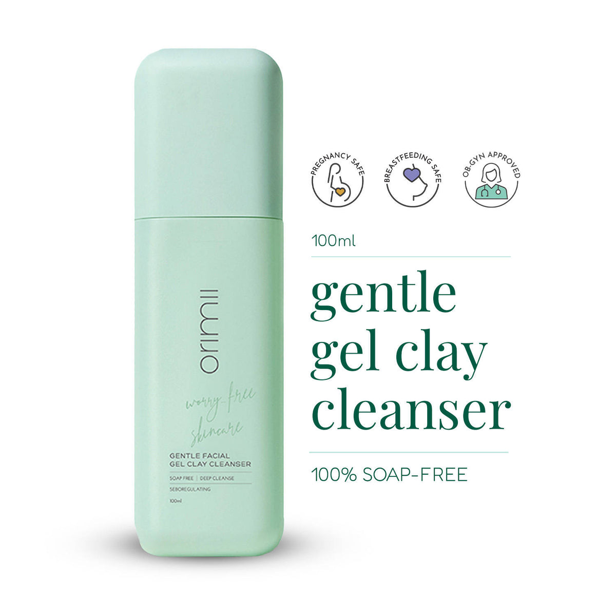 Soap Free Gentle Cleansing Face Wash for Oil & Acne Control -Non Comedogenic, Pregnancy Safe | H02 - view 1