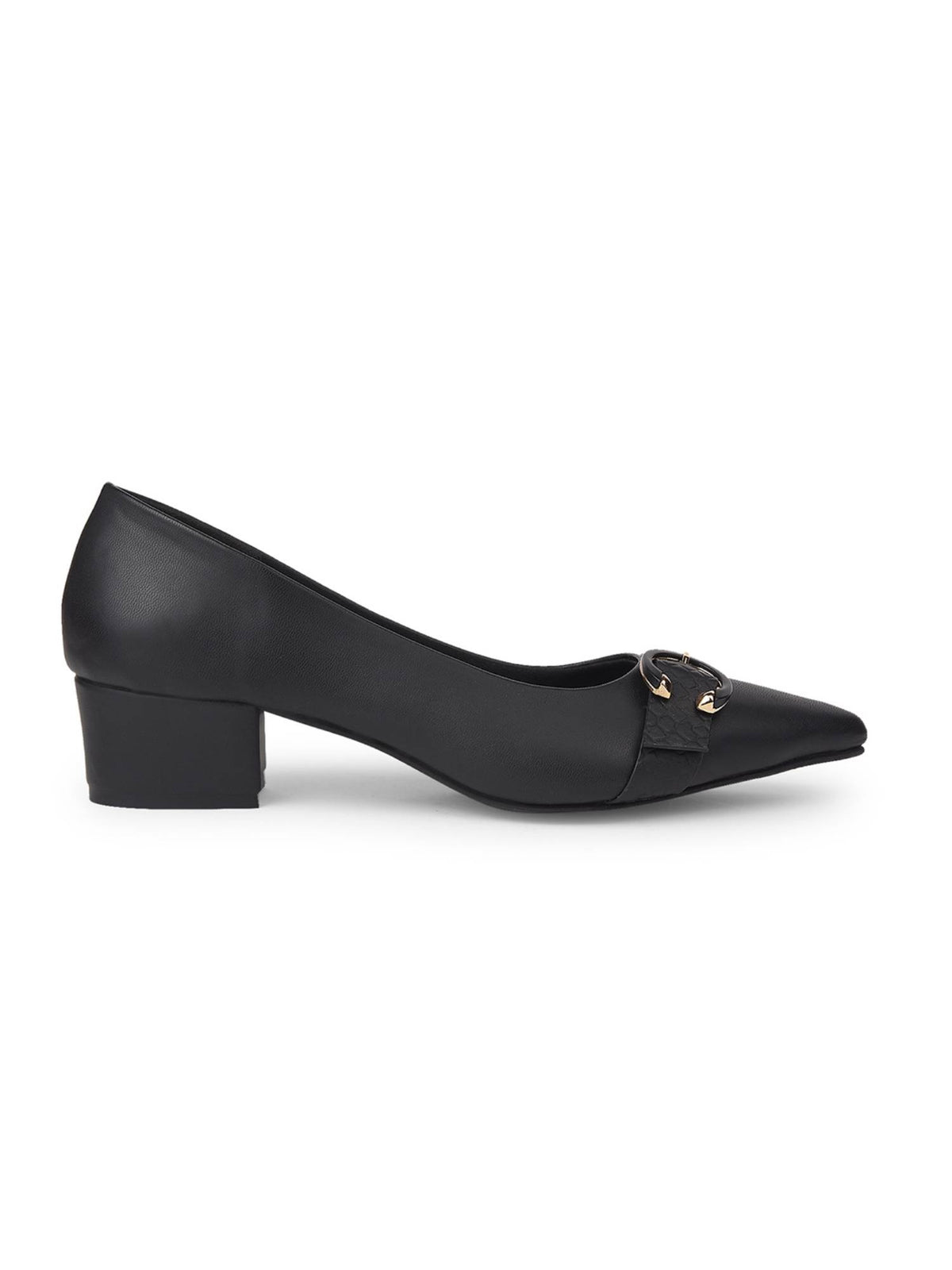 Women Stylish Black Pump Heels | H78 - view 2
