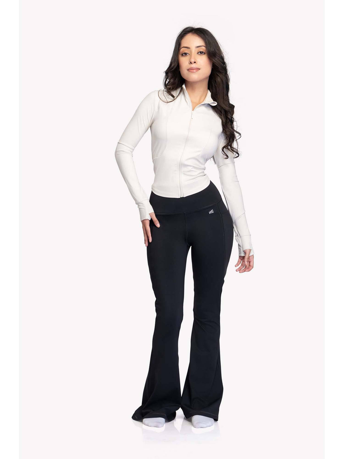Women White Sculpted Jacket | JK12 - view 3