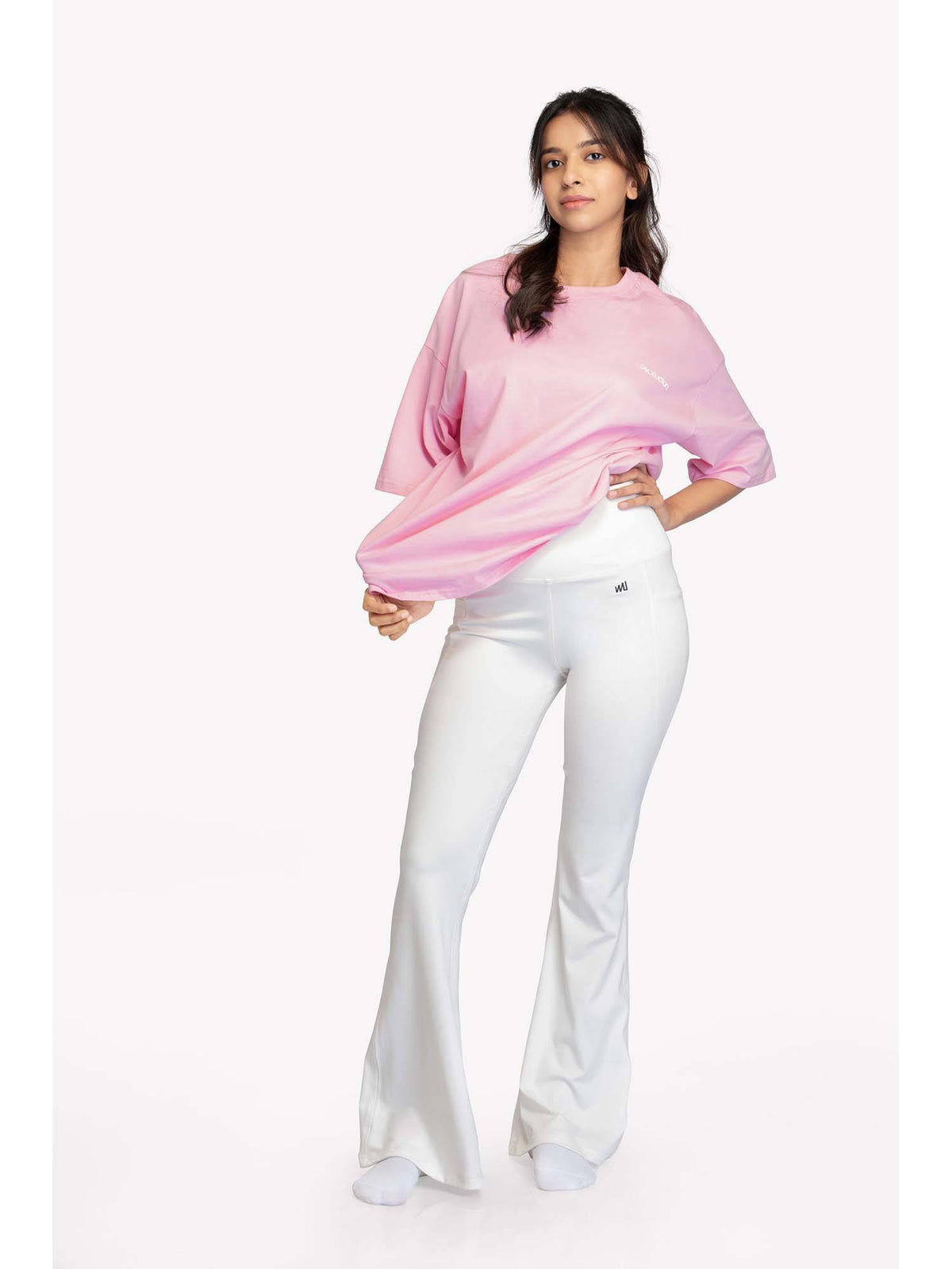 Women White Easefit Oversize T-Shirt | TT89 - view 12
