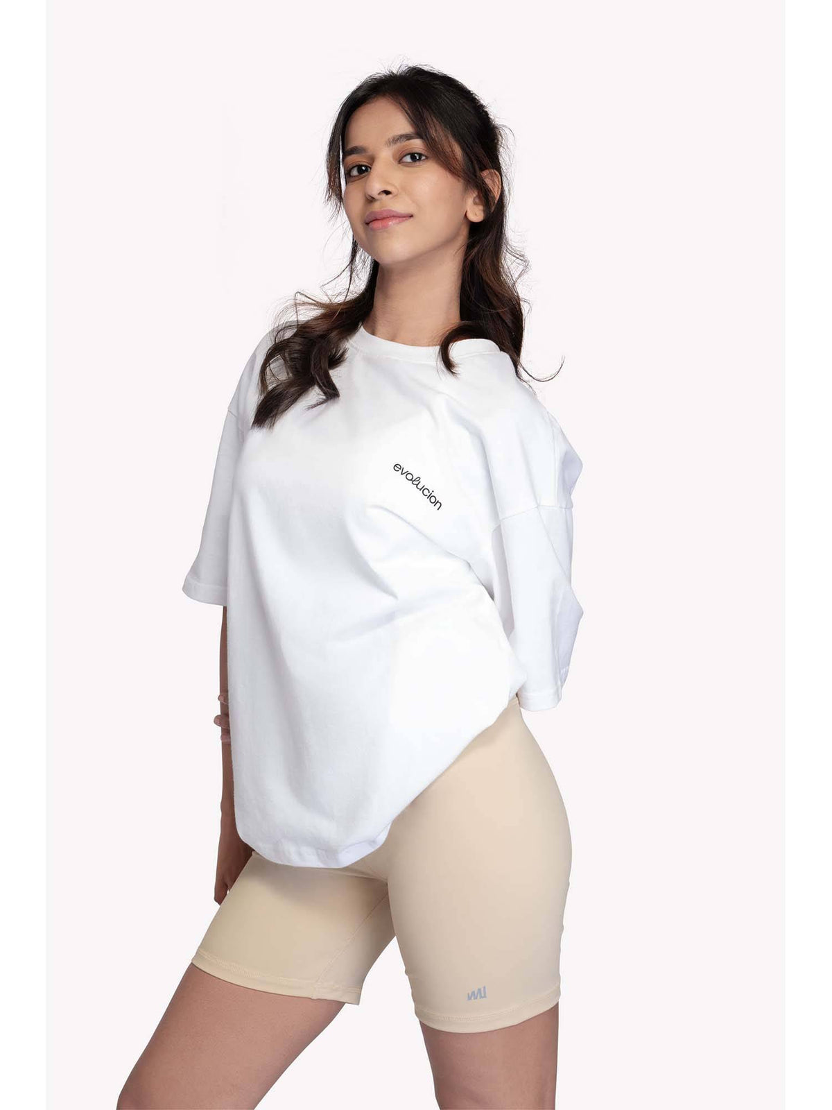 Women White Easefit Oversize T-Shirt | TT89 - view 1