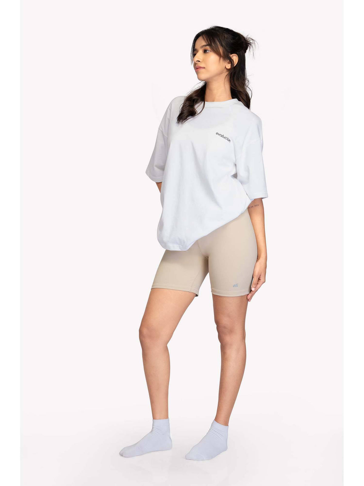 Women White Easefit Oversize T-Shirt | TT89 - view 2