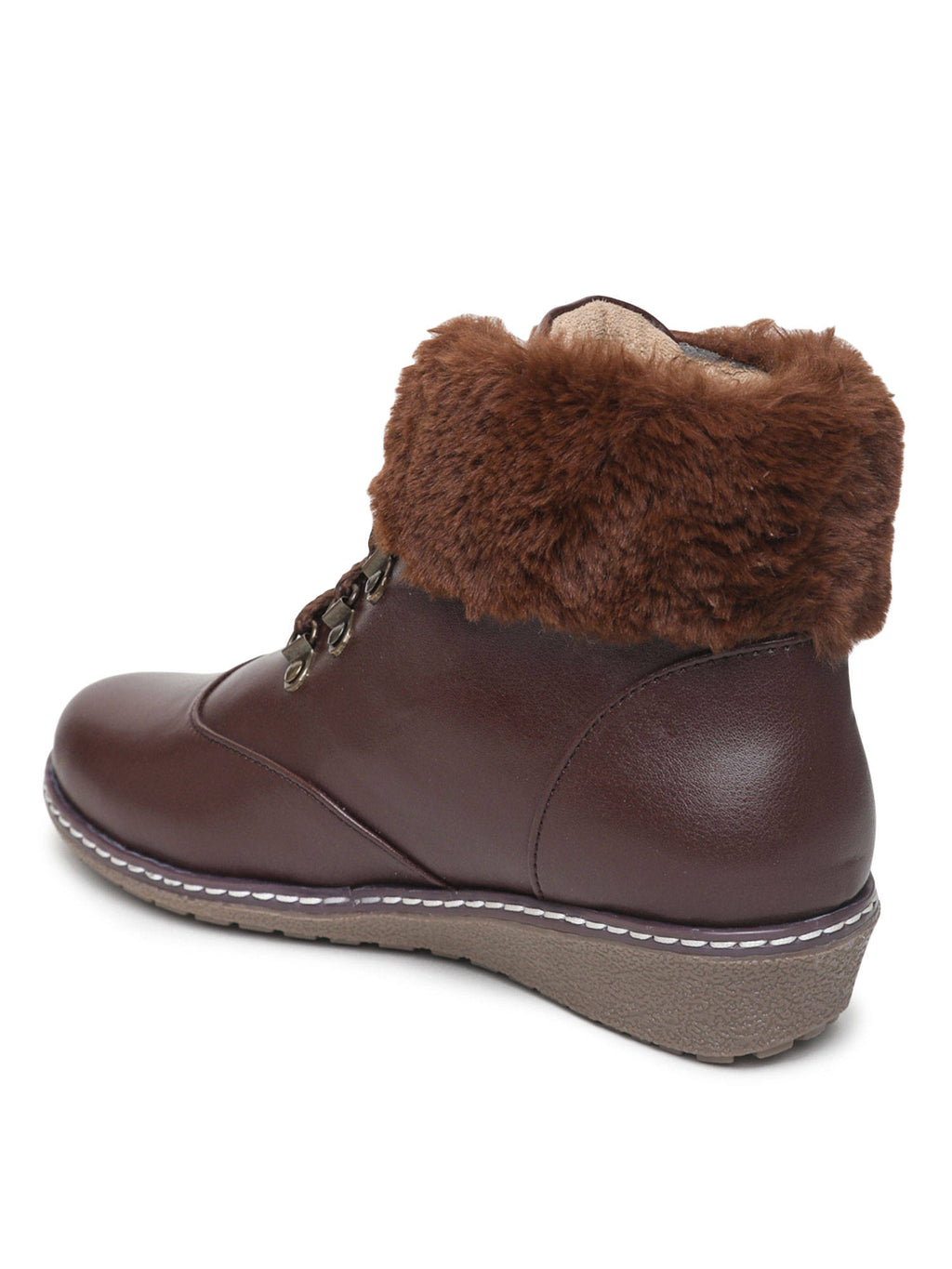 Solid Brown Casual Boots | BT61 - view 3