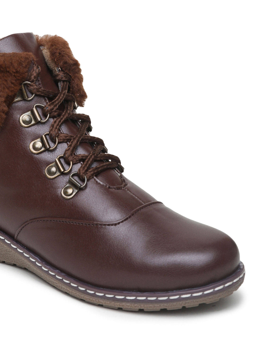 Solid Brown Casual Boots | BT61 - view 4