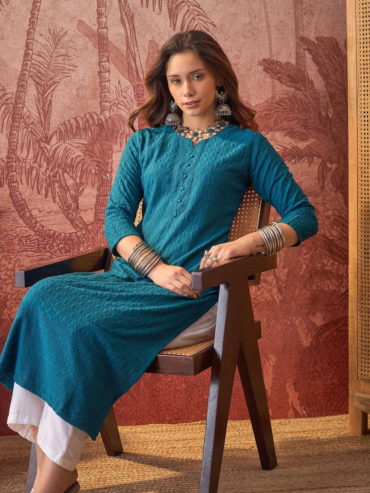 Maroon Lakhnavi Embroidered Kurtas | FY93 - view 16