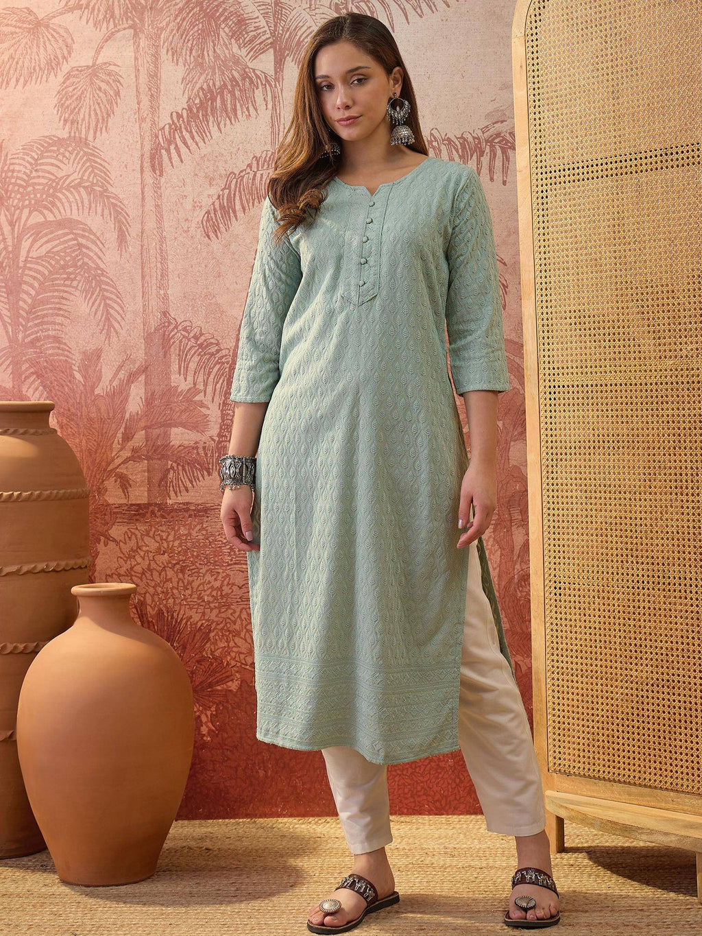 Maroon Lakhnavi Embroidered Kurtas | FY93 - view 33