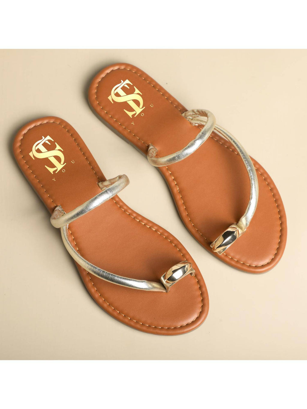 Golden Toe Flats | F61 - view 2