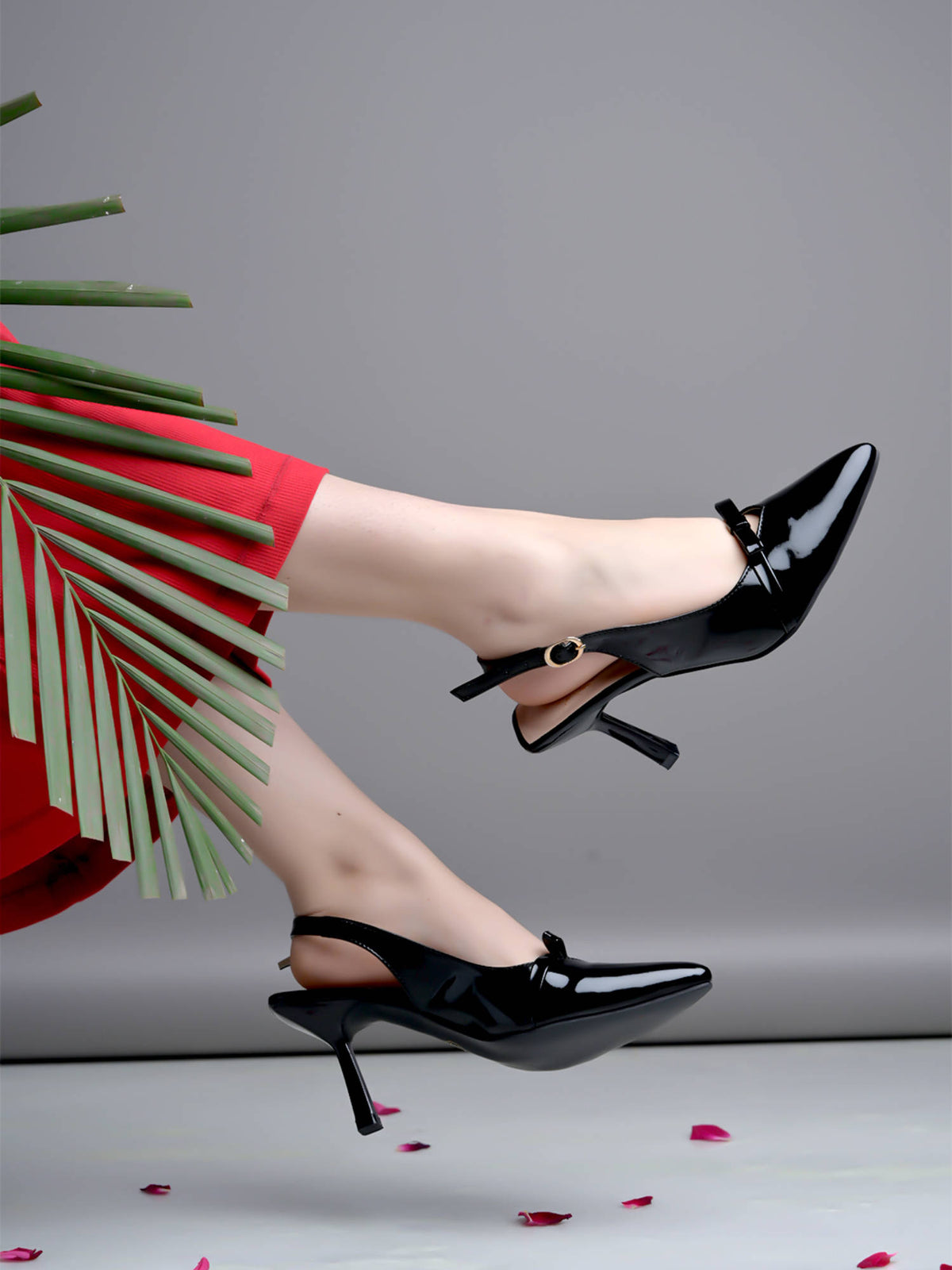 Smart Casual Glossy Upper Detailed Beige Mules Heels | H78 - view 8