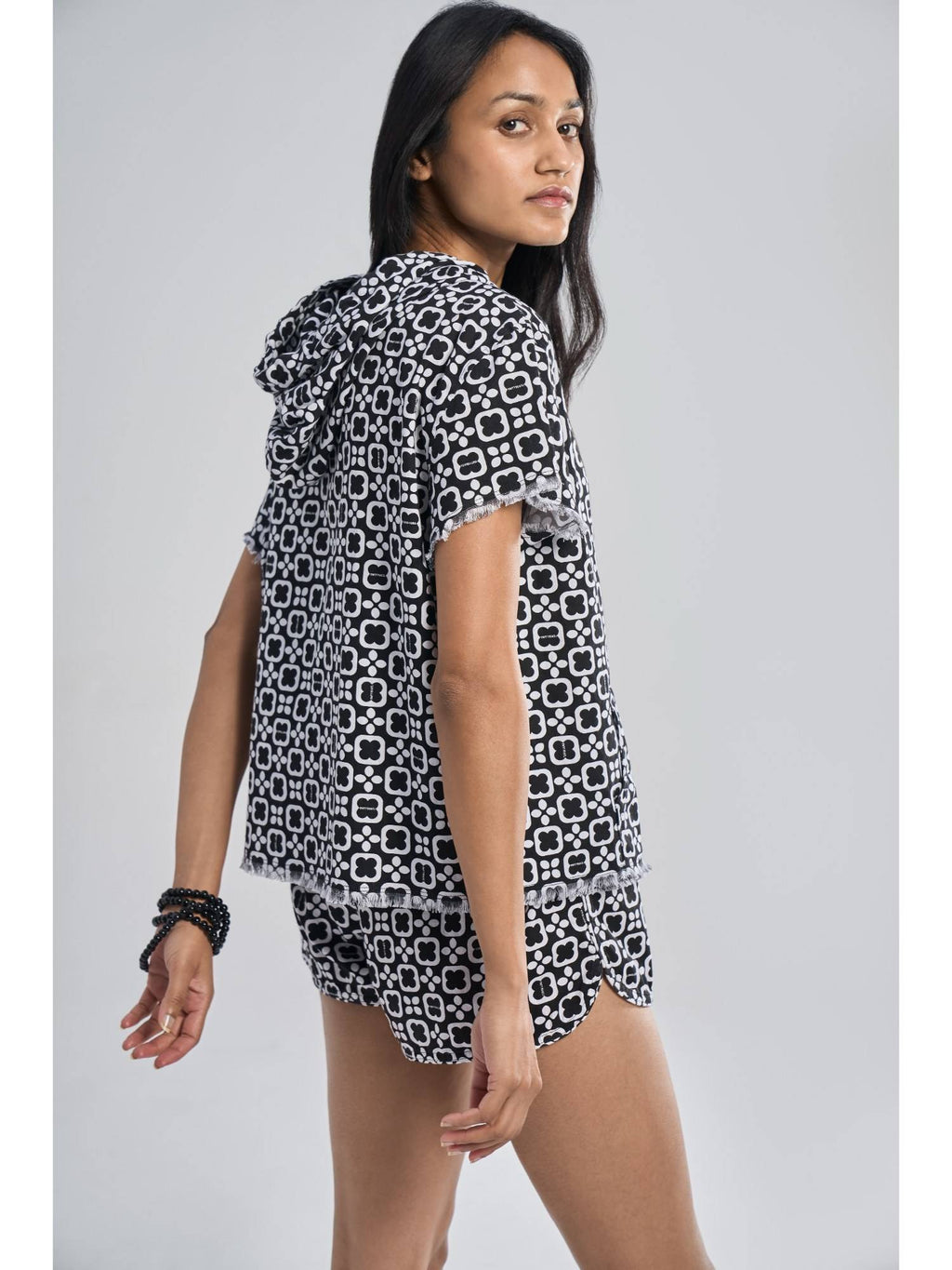 Bodie Multi-Color Polka Dots Hoodie | HD56 - view 2