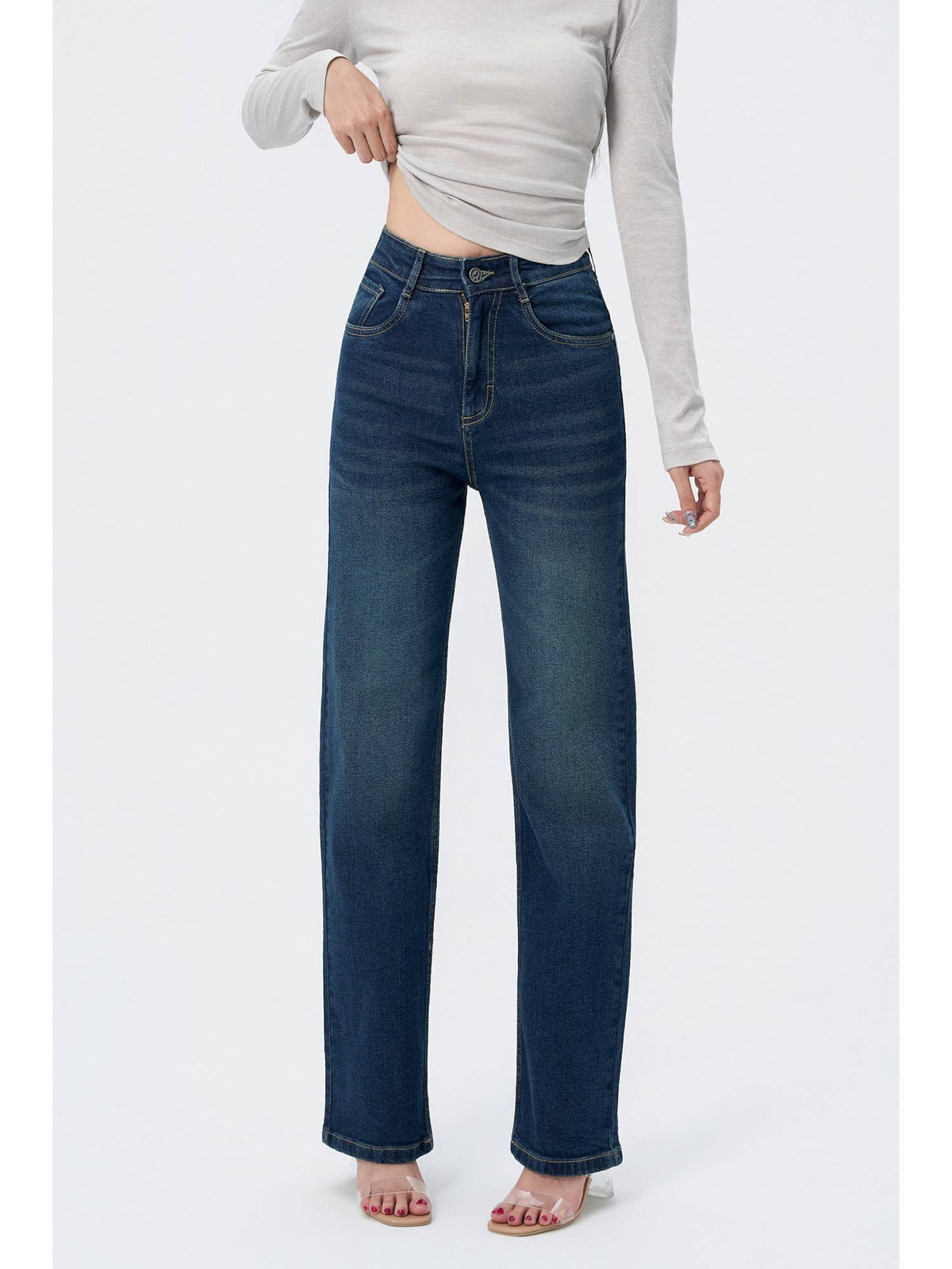Copper Blue Loose Straight Fit Jeans | ST23 - view 1